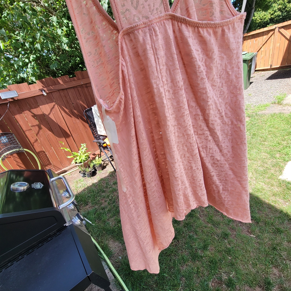 Peach  Backless Tank Top - Picture 6 of 7